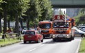 Koelner Seilbahn Gondel blieb haengen Koeln Linksrheinisch P067